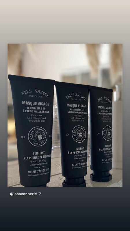 Masque CHARBON lait d'ânesse bio