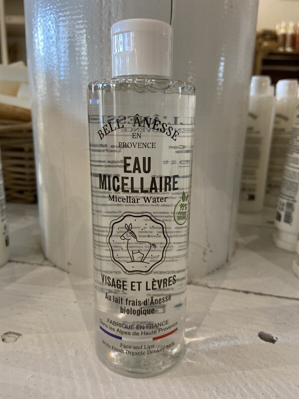 Eau micellaire au lait d’ânesse bio