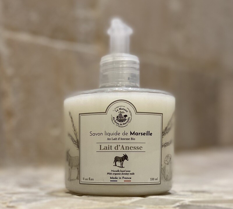 Savon liquide au lait d’ânesse bio