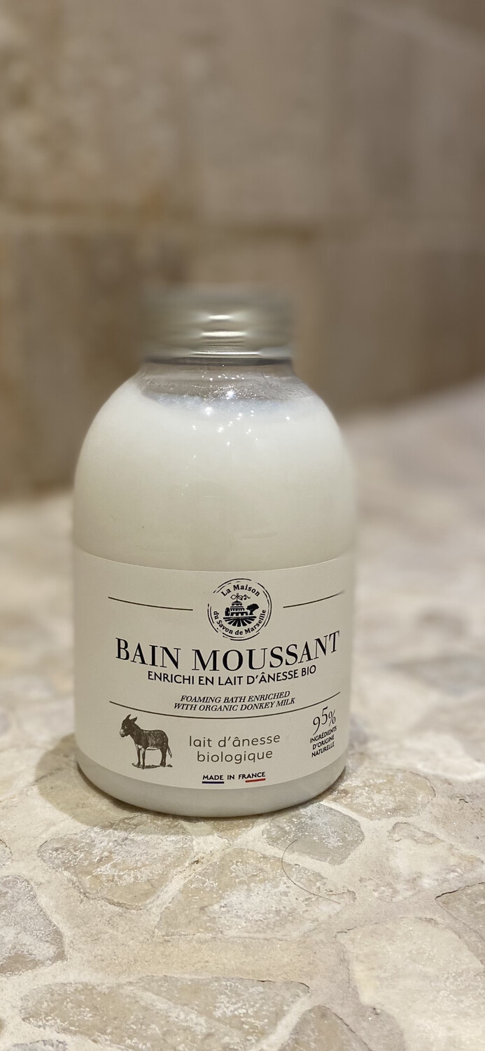 Bain moussant au lait d’ânesse bio
