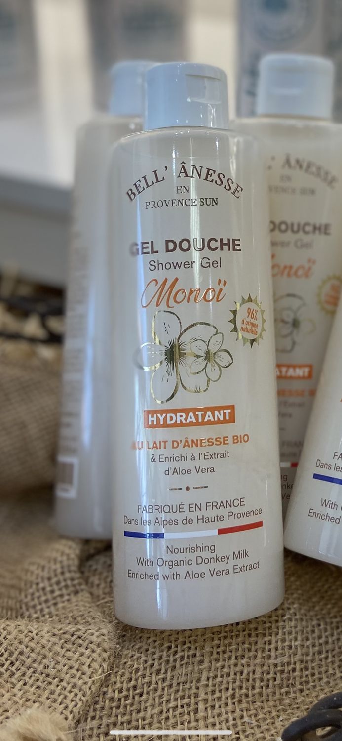 Gel douche monoï au lait d’ânesse bio