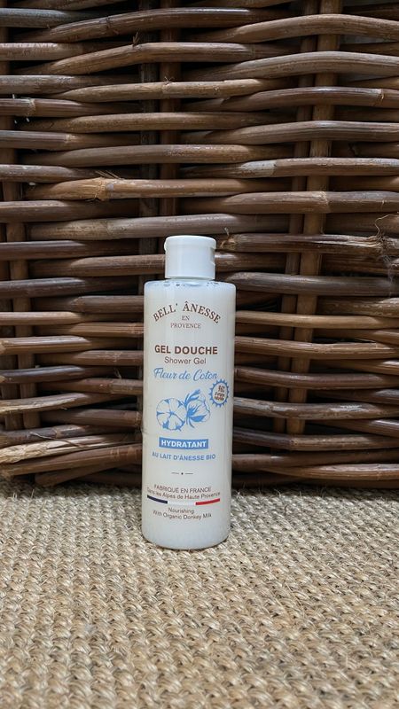 Gel douche au lait d’ânesse bio senteur Fleur de coton