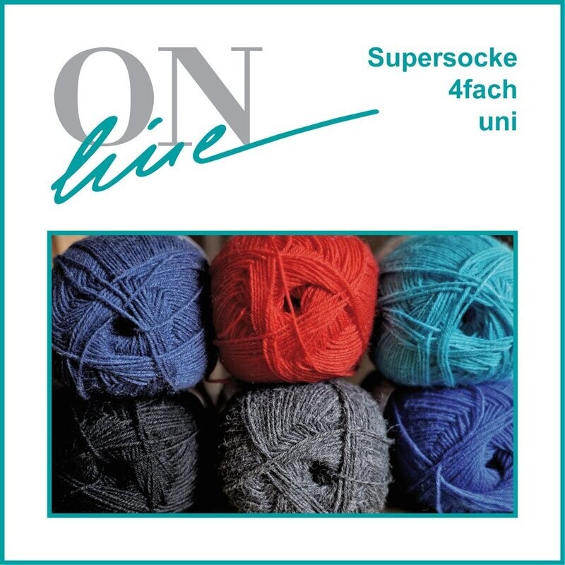 Supersocke Linie 3 (uni) 100g Knäuel Supersocke Linie 3 (uni) 100g Knäuel