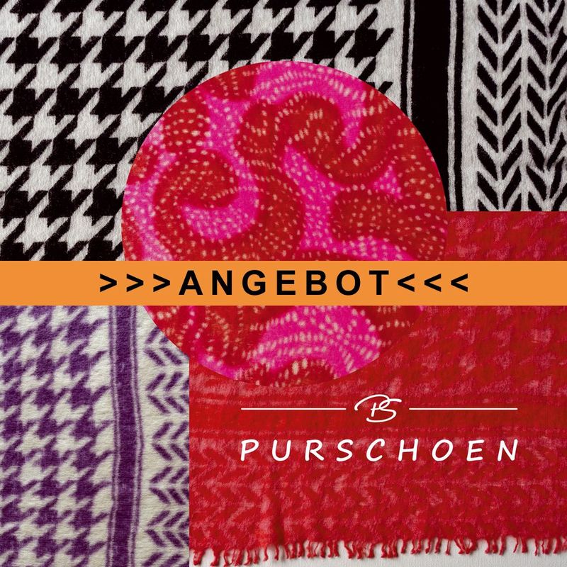 Angebot: Schal Purschoen mit Muster Angebot: Schal Purschoen mit Muster