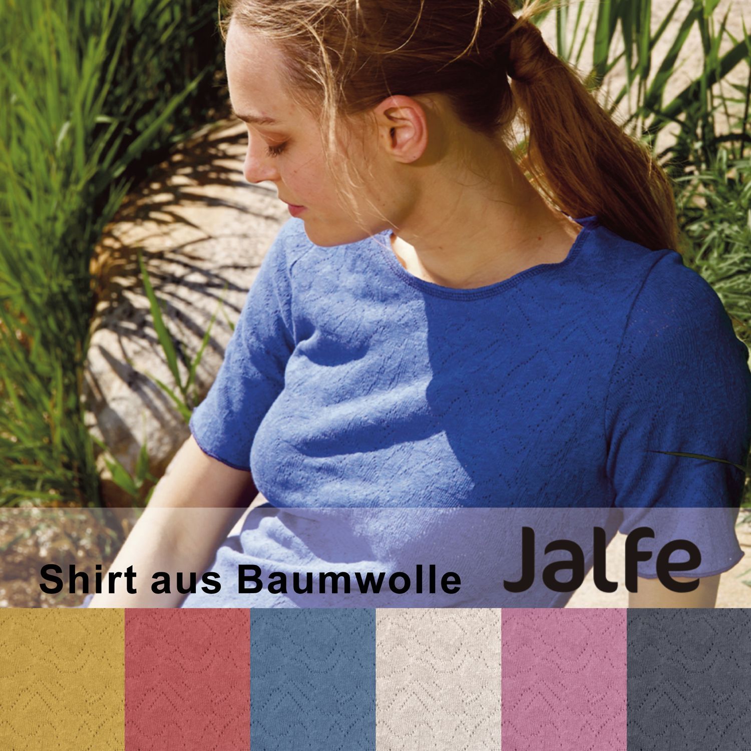 Jalfe: Kurzarmshirt Inga - 100% Cotton uni