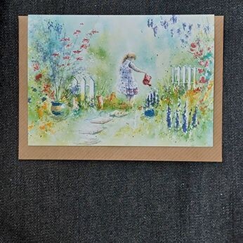 Watering the garden  6