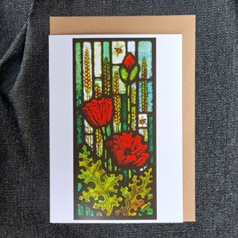 Poppies and Bees    New July 2024