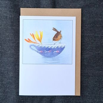 There's a wren on my cup!   7