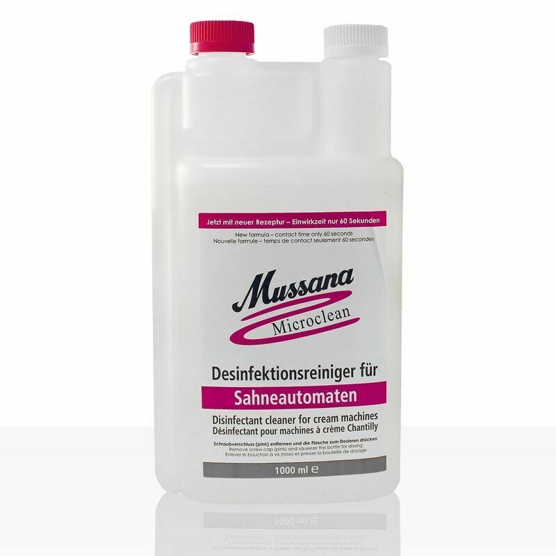 Mussana Microclean Desinfektionsreiniger für Sahneautomaten 1l, Reiniger Mussana Microclean Desinfektionsreiniger für Sahneautomaten 1l, Reiniger