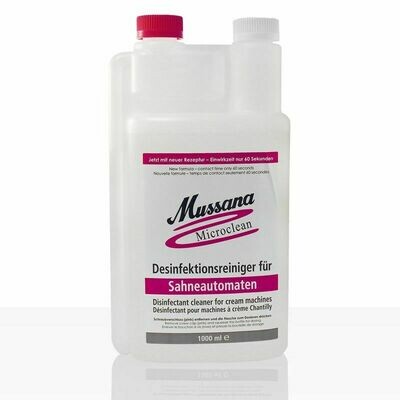 Mussana Microclean Desinfektionsreiniger für Sahneautomaten 1l, Reiniger