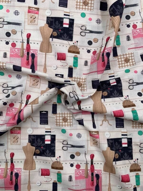 Tessuto Cotone Stampa Sartoria - al mt