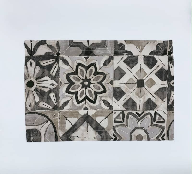 Tovagliette Americane con Mosaico Grigio