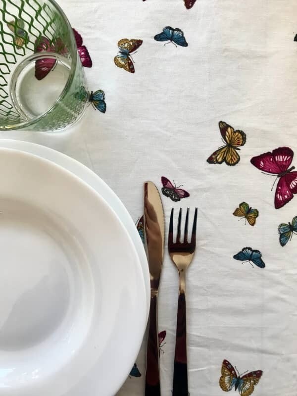 Tovaglia a caduta stampa Farfalle