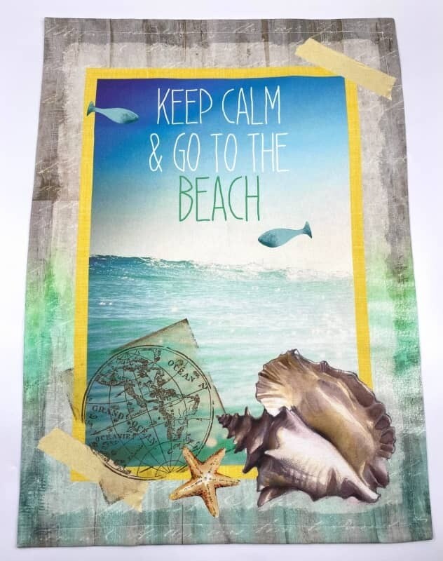 Strofinaccio Mare "Keep Calm"