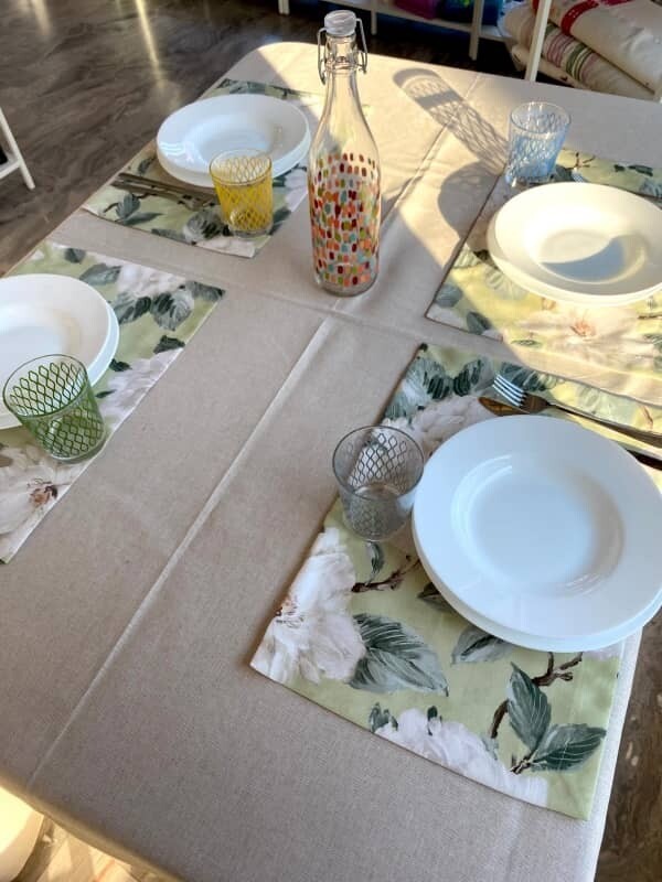 Tovagliette Americane stampa Peonie