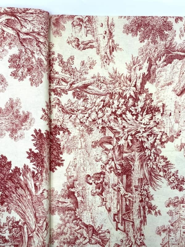 Strofinaccio stampa Campagna - Rosso