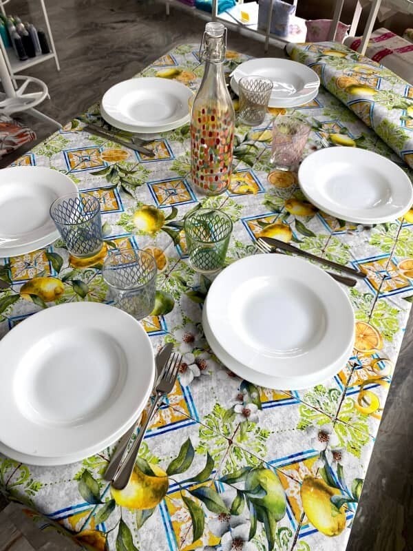 Tovaglia 100% cotone con stampa Limoni Tovaglia 100% cotone con stampa Limoni