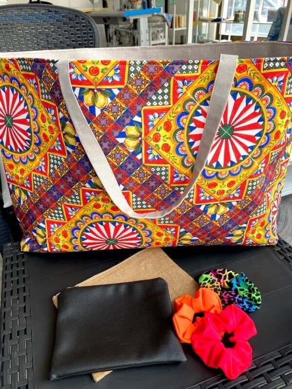 Borsa da Spiaggia stampa Sicilia