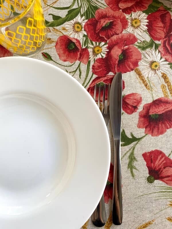 Tovaglia Resinata stampa Papaveri