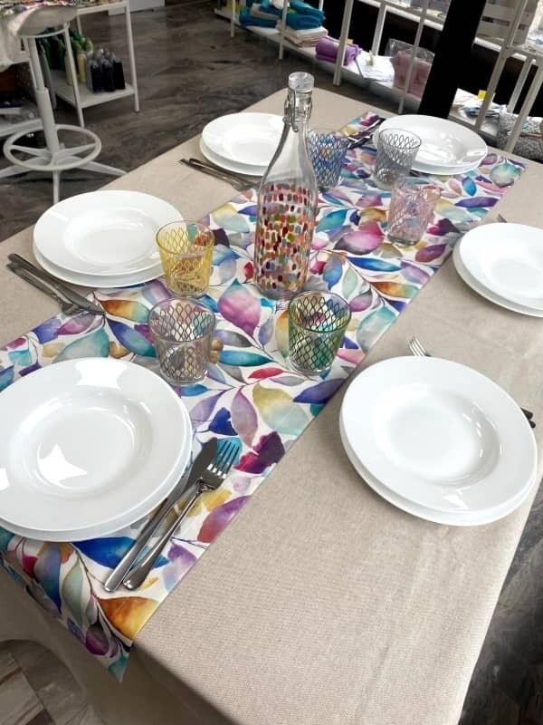 Runner Resinato con fantasia Acquerello