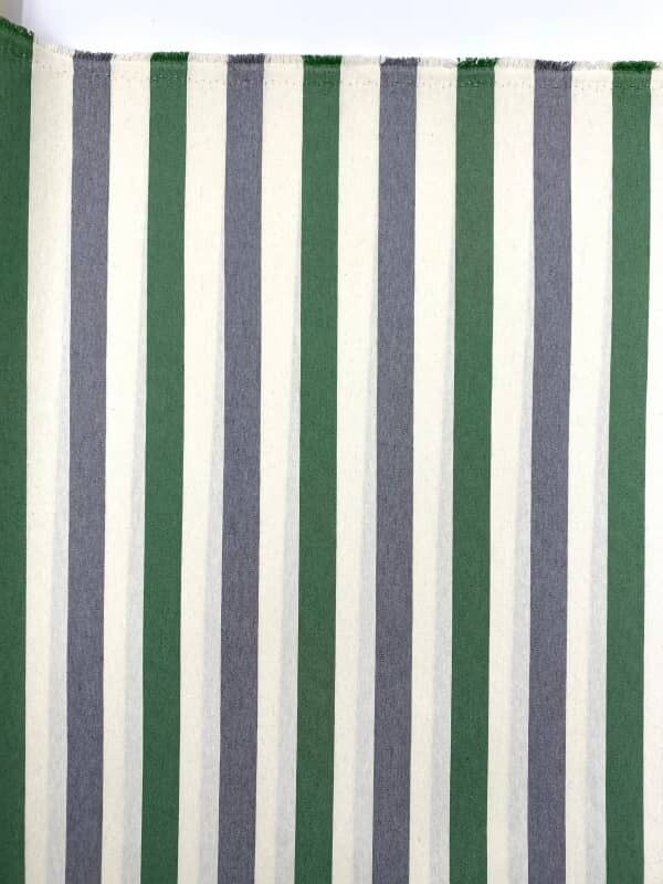 Tessuto Teflon a Righe Verdi Tessuto Teflon a Righe Verdi