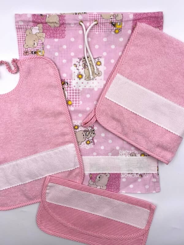 Kit Asilo Rosa con Orsetti