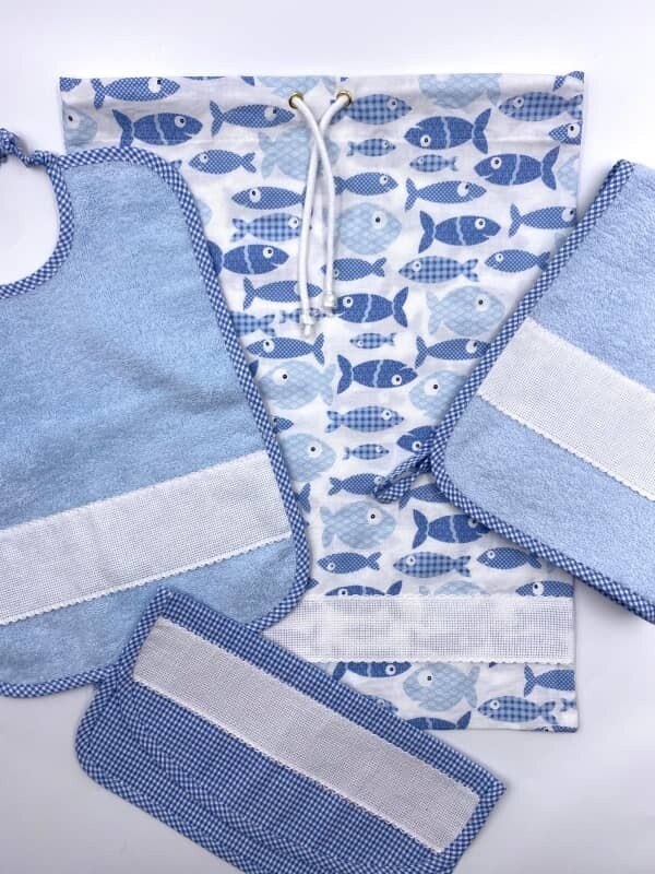 Kit Asilo Azzurro con Pesciolini