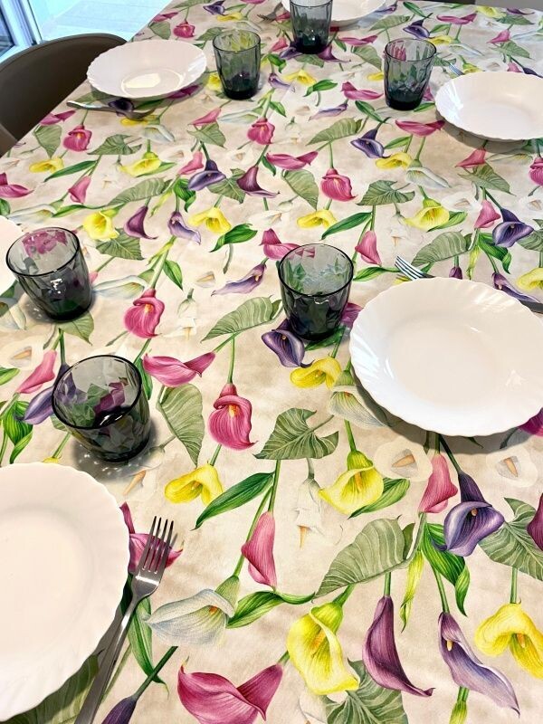 Tovaglia 100% Cotone con Calle Colorate