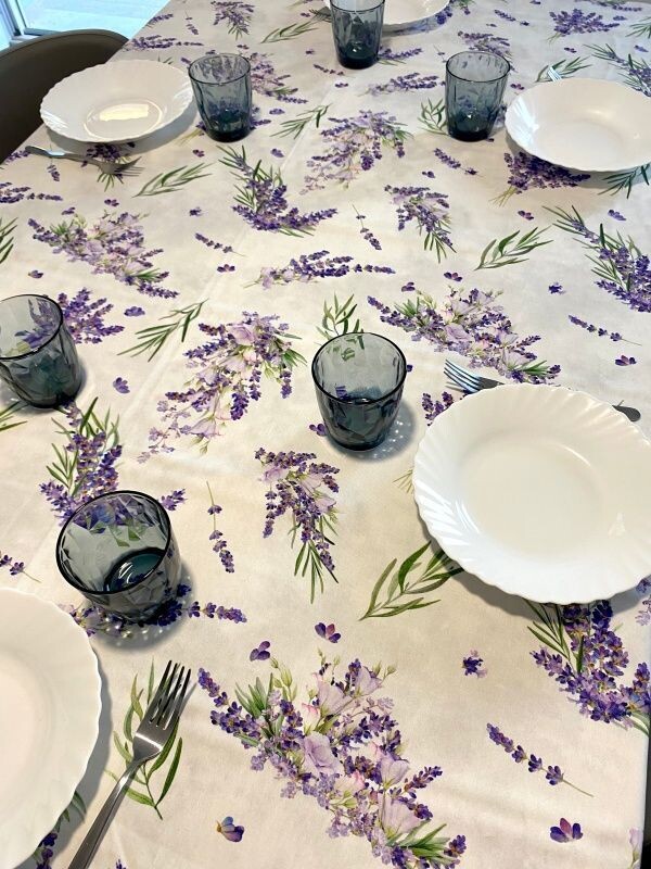 Tovaglia 100% Cotone con Lavanda