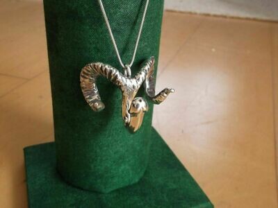 Ram Pan Pendant - Sterling Silver