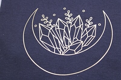 Crystals and Moon Cotton T-Shirt