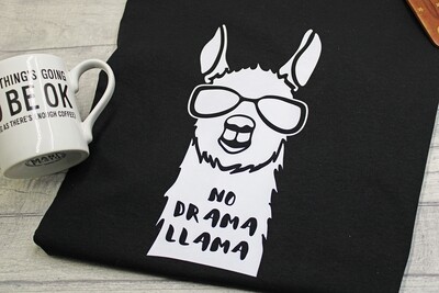 No Drama Llama Cotton T-Shirt
