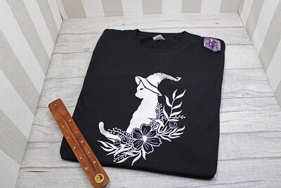 Wizard Cat Cotton T-Shirt