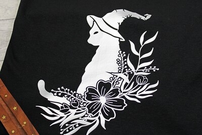 Wizard Cat Cotton T-Shirt