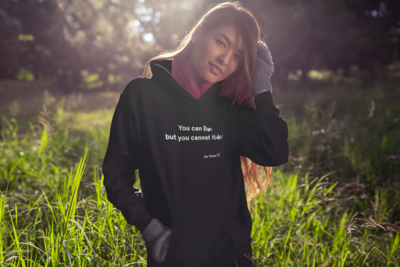 You can Run but you Cannot Hide Karma Heavy Cotton Hoodie