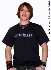 Witchfest black short sleeved cotton T-shirt