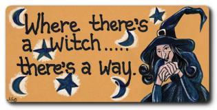 Where there's a Witch there's a way Fridge Magnet