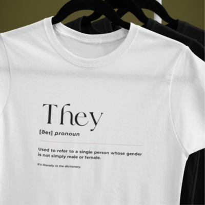 They Pronoun Dictionary T-shirt