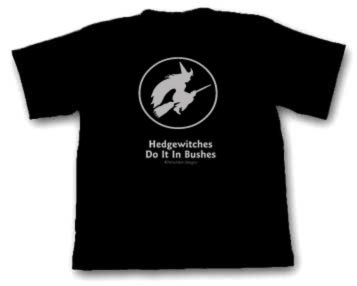 Flying Witch T-Shirt/ Slogan Cotton T-Shirt