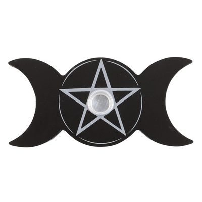 Triple Moon Spell Candle Holder