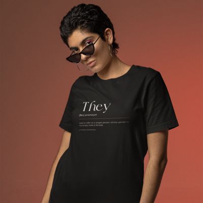 They Pronoun Dictionary T-shirt