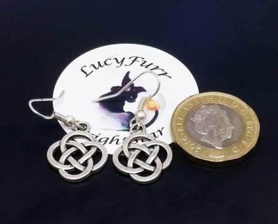 Celtic Knot Dangle Earrings