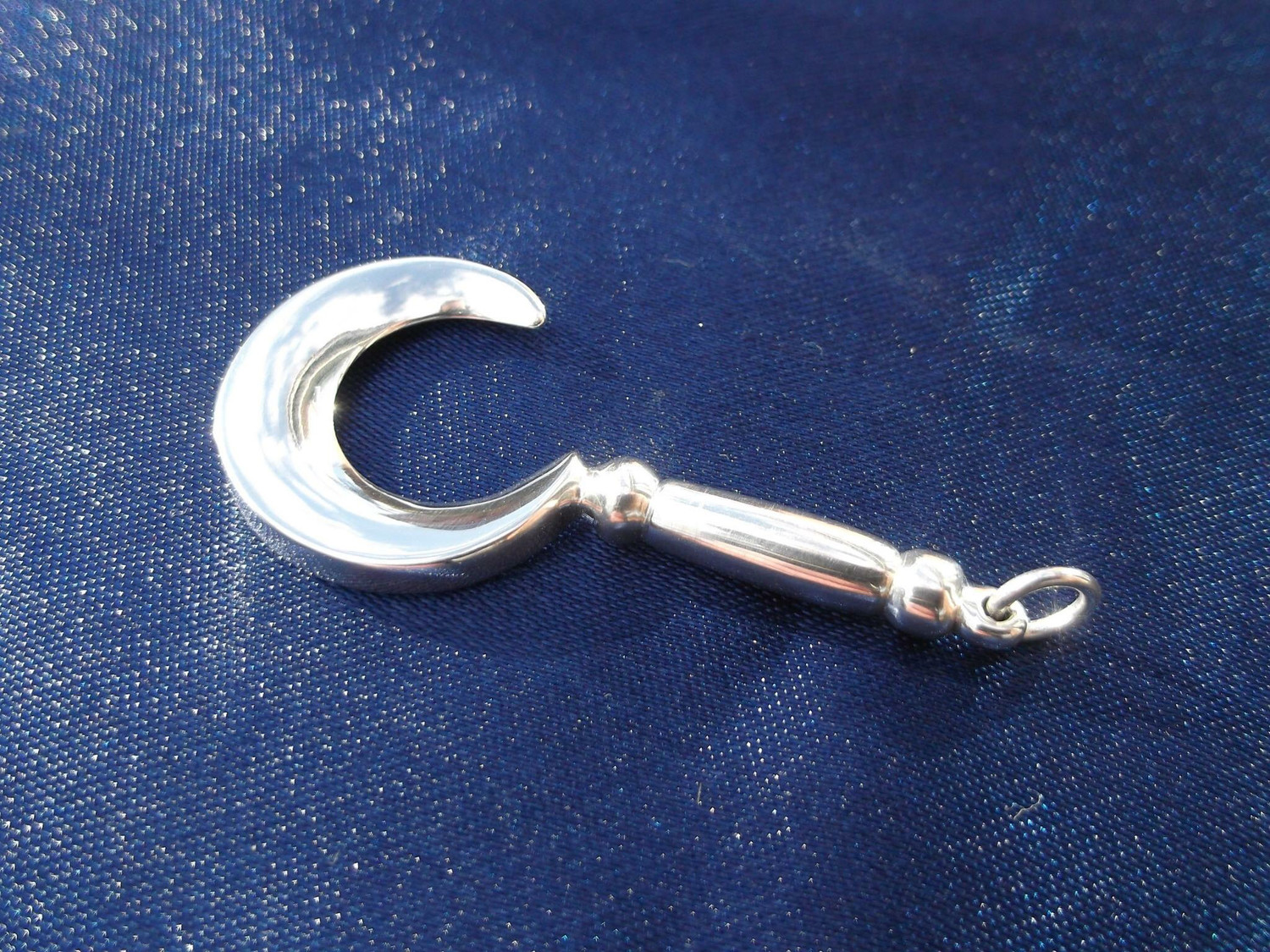 "The Magic Circle" Sickle Sterling Silver Pendant