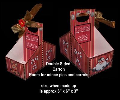 Double Sided Santa and Reindeer Carton Print n Cut
