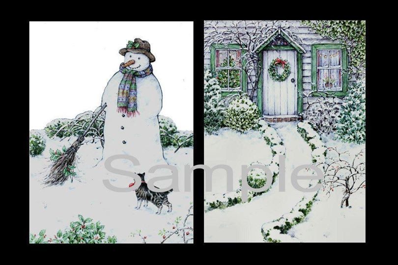 Snowmans Friend Decoupage Print N cut for Cameo