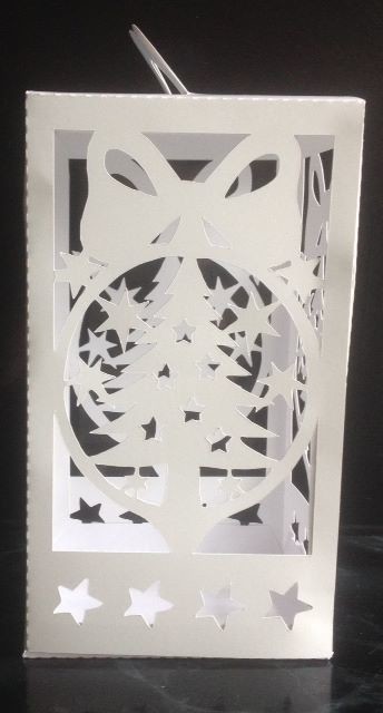 Christmas Tree cut out Luminaire or gift box