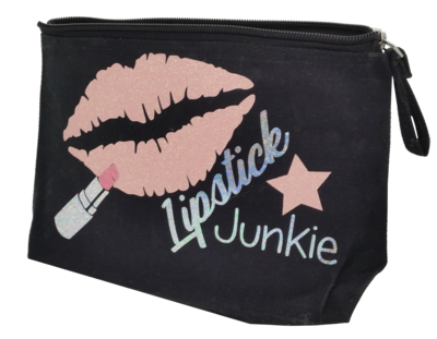 Lipstick Junkie - make up - cosmetic bag decal