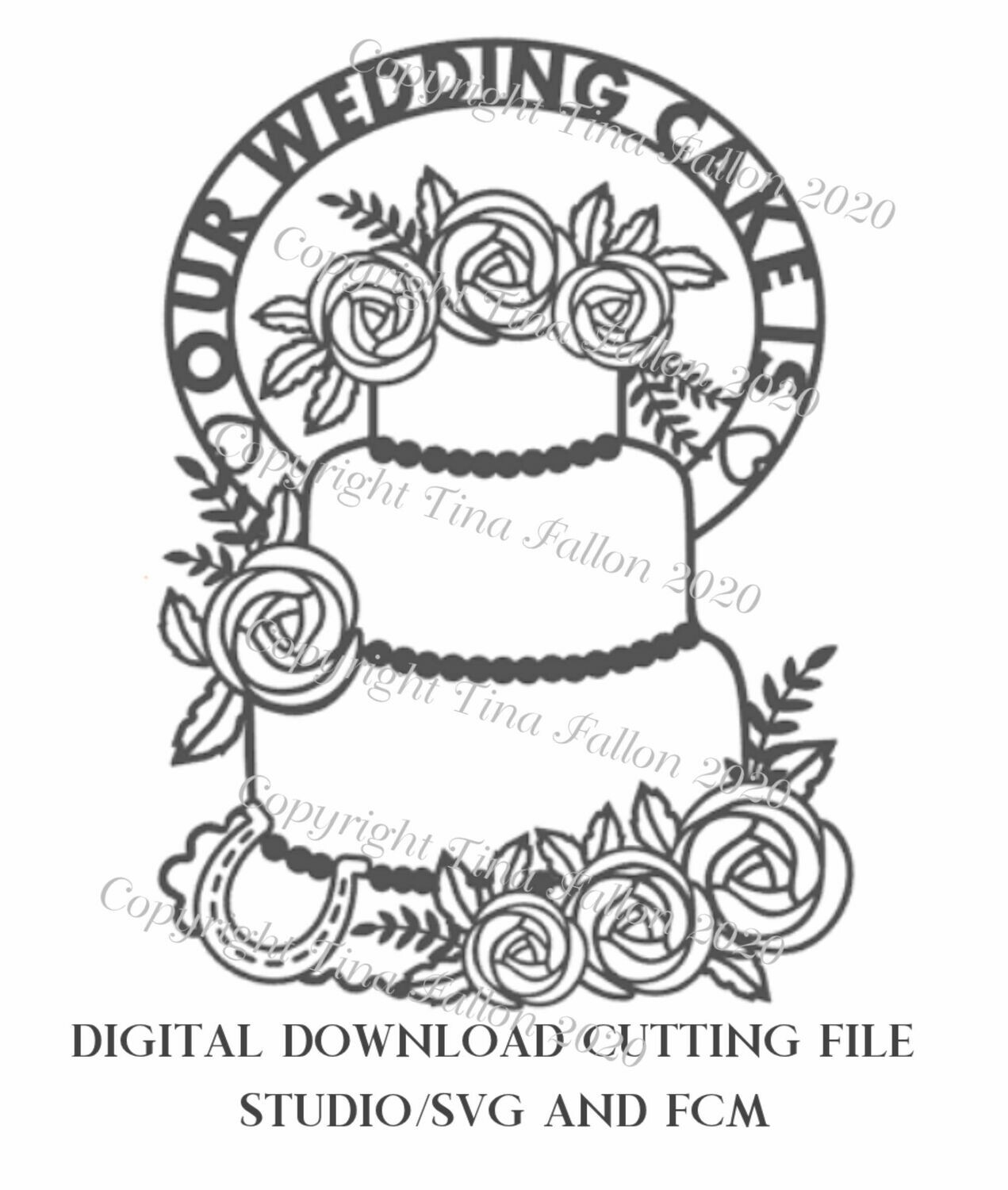 Download Wedding Cake Menu Cutting File Svg Studio And Fcm Digital Cutting File