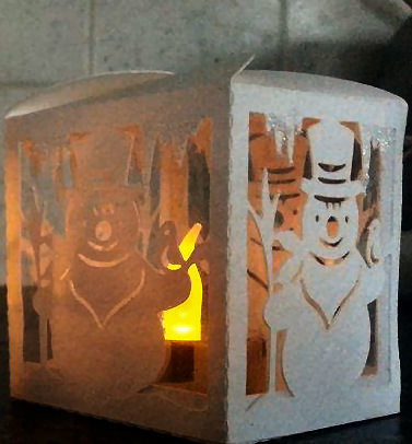 Snowman Luminaire or gift box