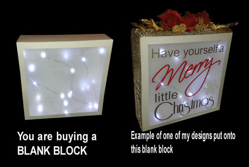 Make Your Own - Block Display - Blank Template cut from A3 card or smaller